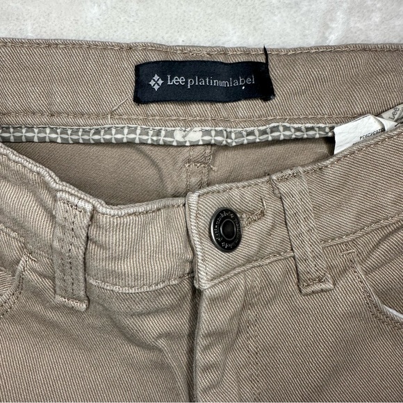 Lee Platinum Label Classic Tan Straight Leg Denim Pants - Picture 9 of 13